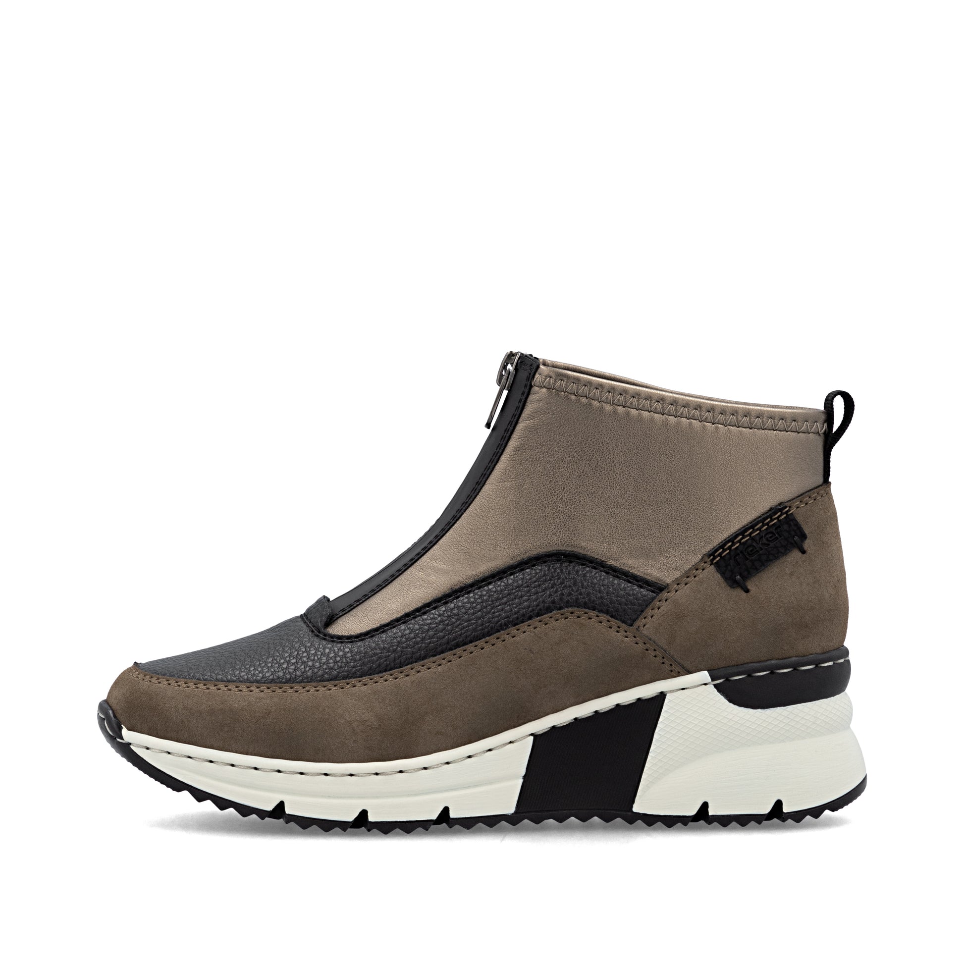 Brown Zip Boots for Women | Rieker N6352-25