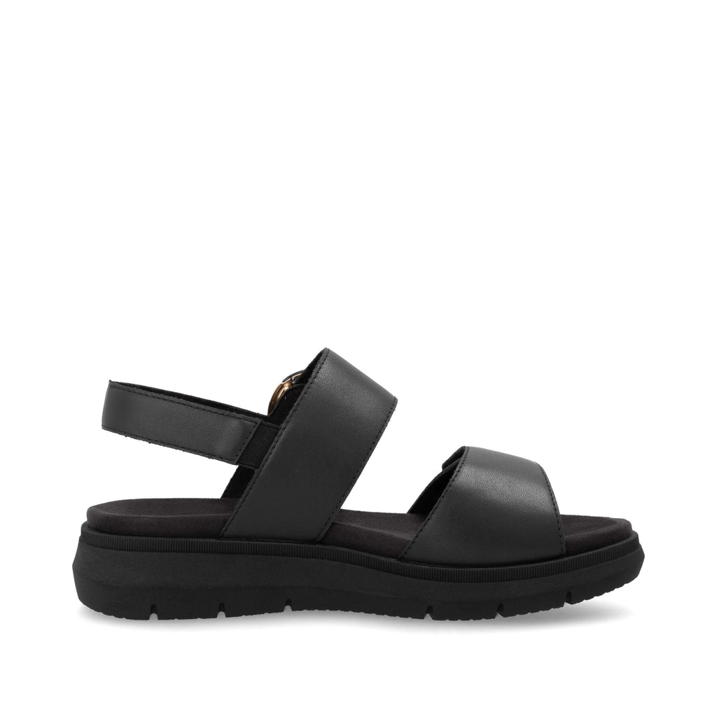 Black Hook & Loop Sandals for Women | Remonte D2K50-00
