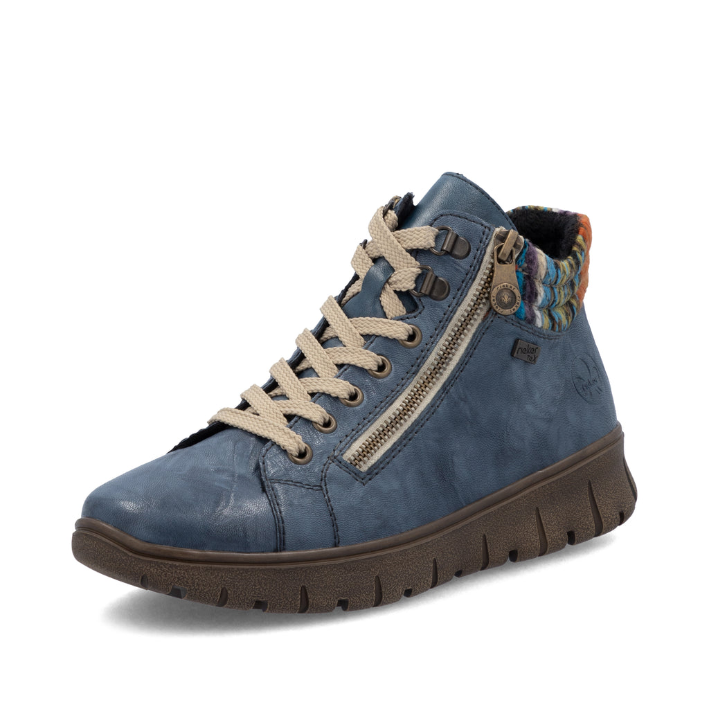 Blue Zip Boots for Women | Rieker N1305-14
