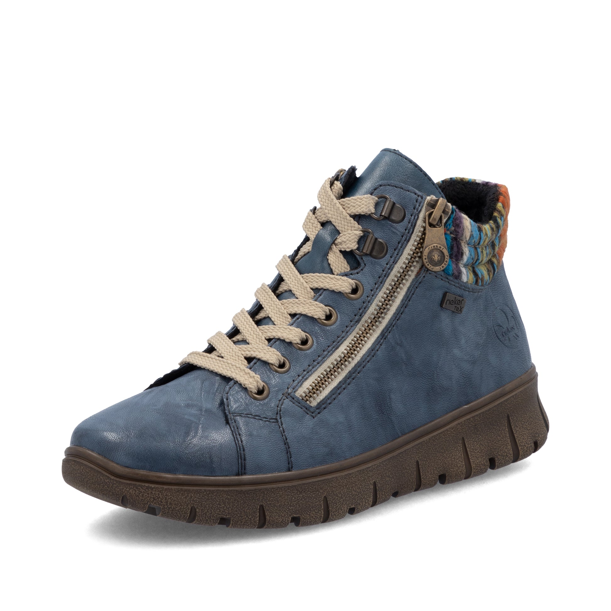 Blue Zip Boots for Women | Rieker N1305-14