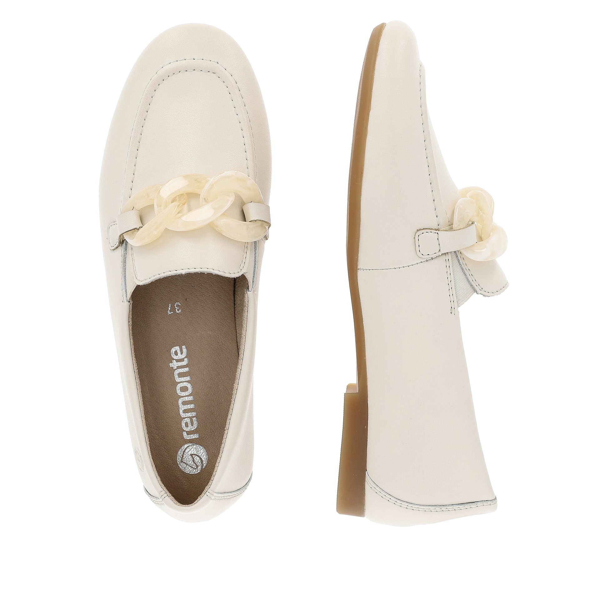 White Elasticated Shoes for Women | Remonte D0K00-80