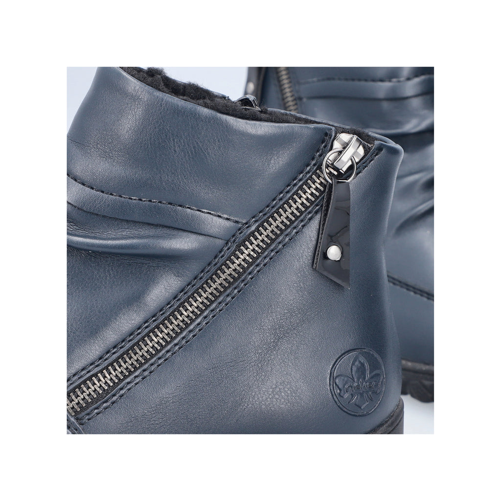 Blue Zip Boots for Women | Rieker 59585-14
