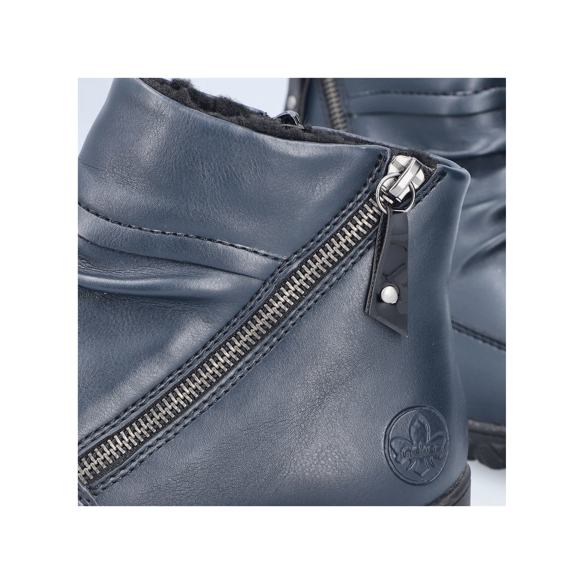 Blue Zip Boots for Women | Rieker 59585-14