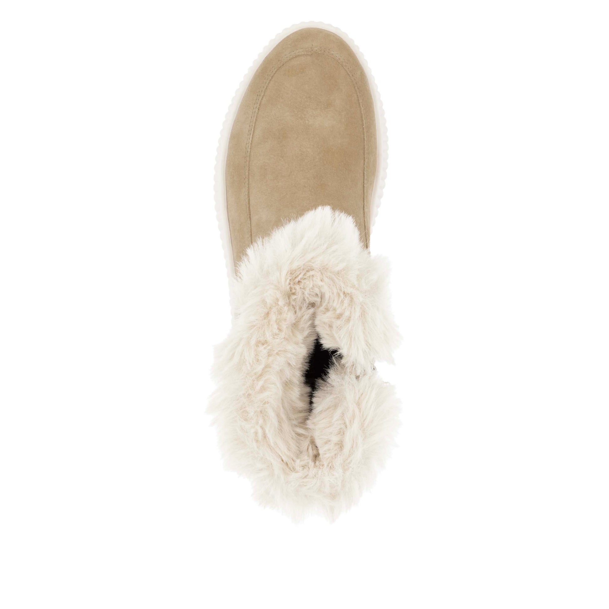 Beige Zip Boots for Women | Rieker Sport W1772-62