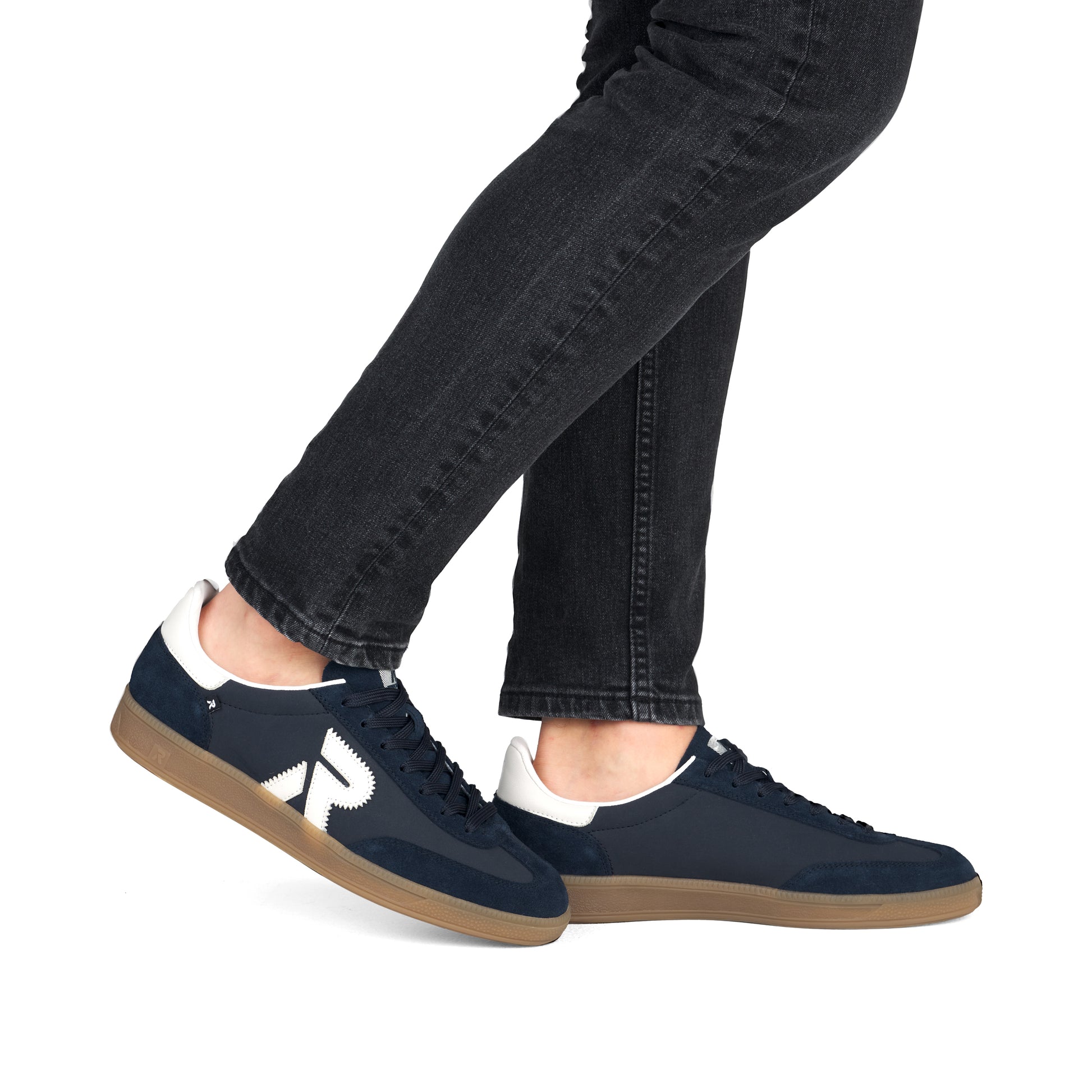 Blue Elasticated Shoes for Men | Rieker U2200-16