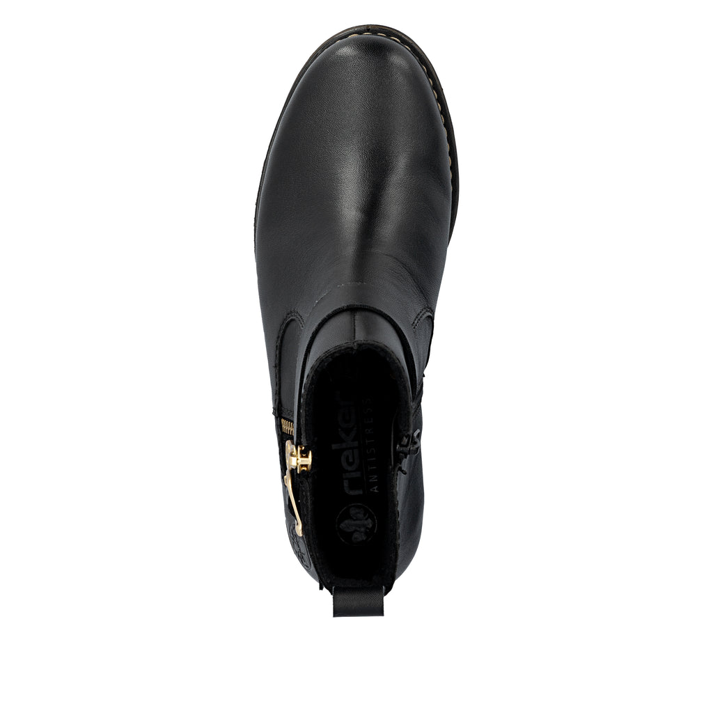 Black Zip Boots for Women | Rieker Z4959-00