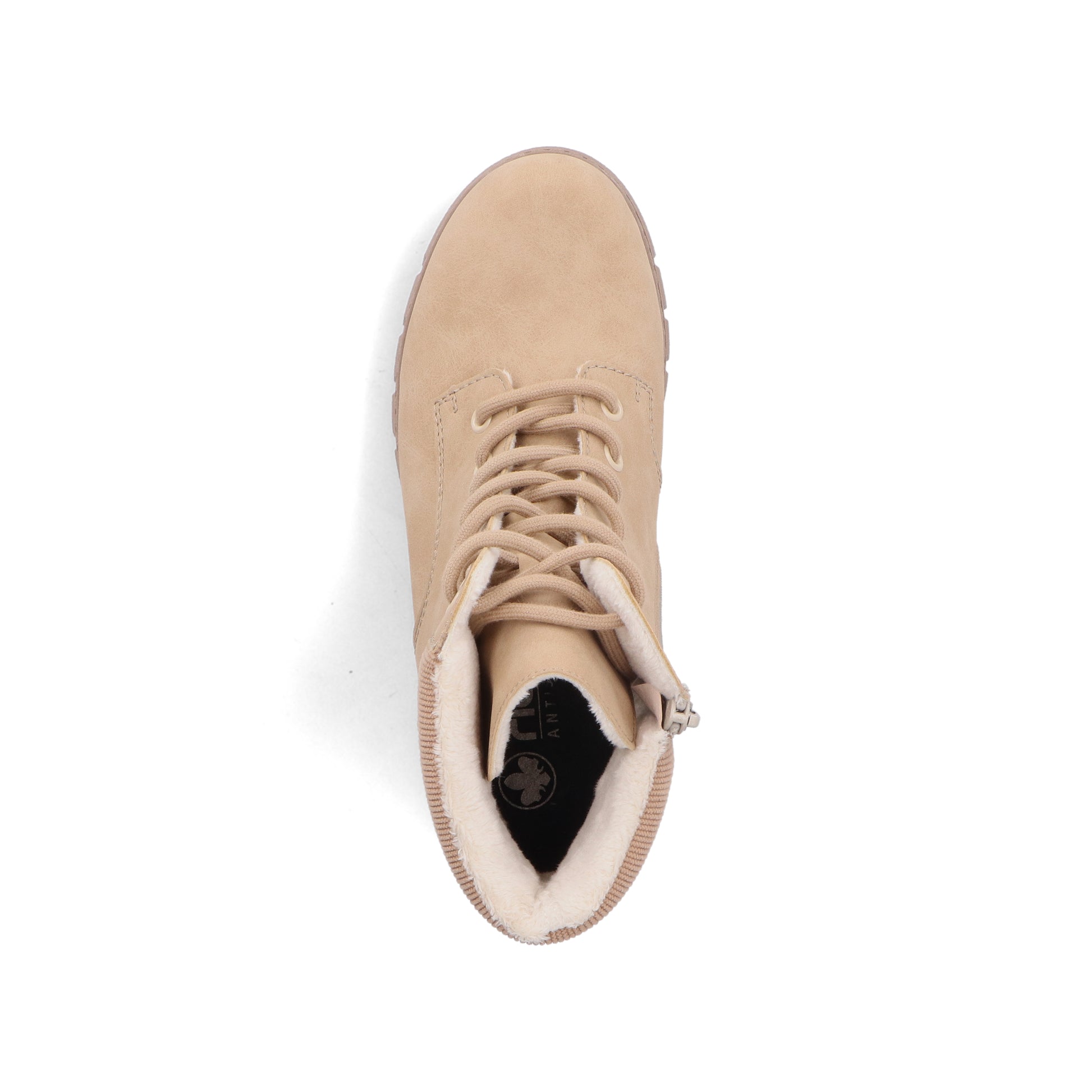 Beige Zip Boots for Women | Rieker 74532-60