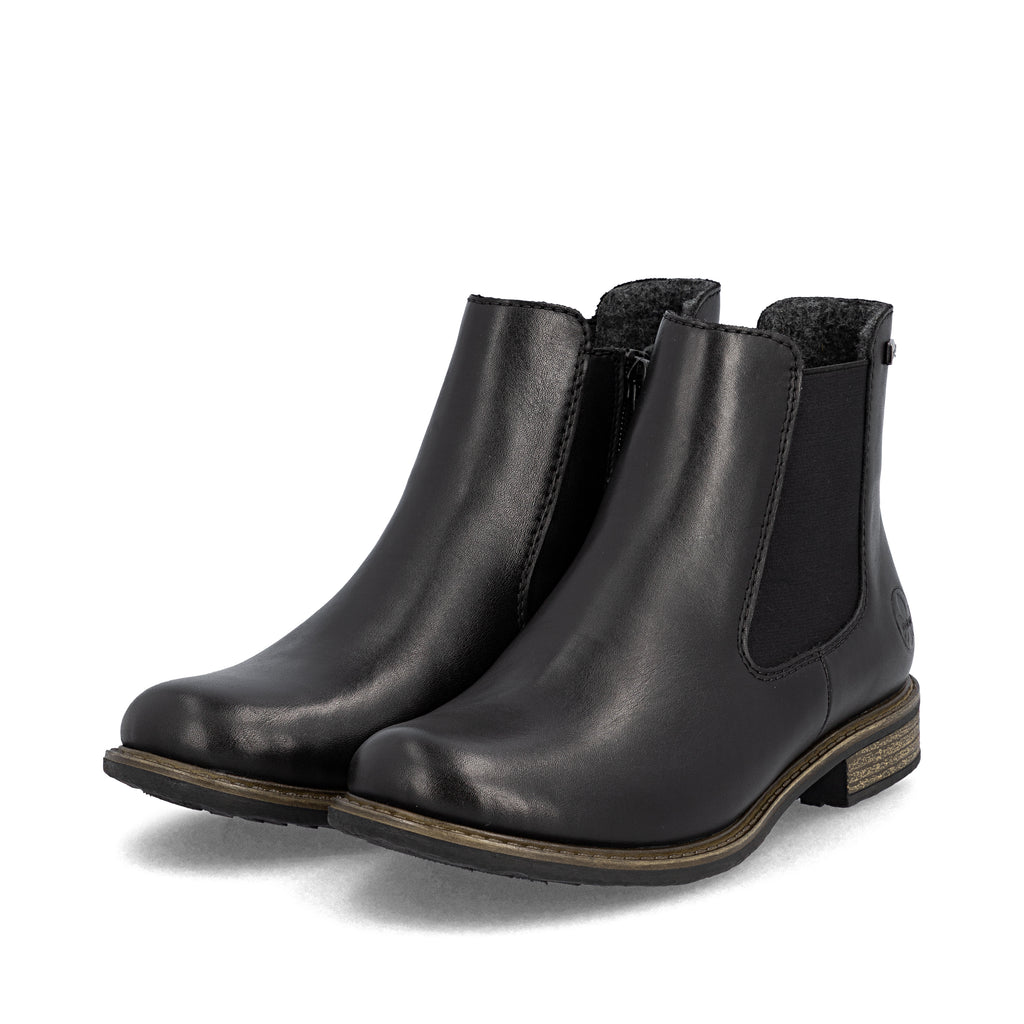 Black Zip Boots for Women | Rieker 74870-00