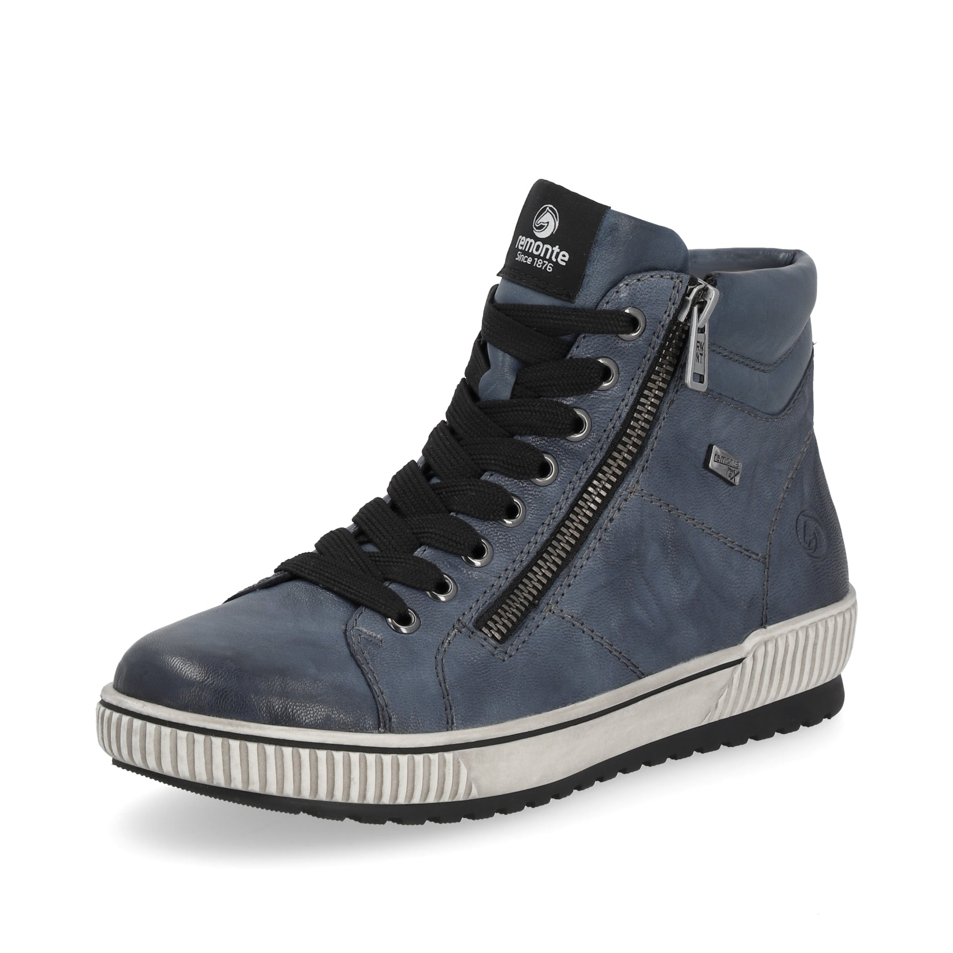 Blue Zip Boots for Women | Remonte D0772-14