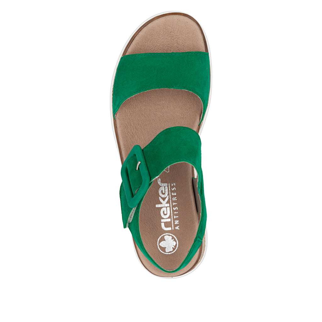 Green Hook & Loop Sandals for Women | Rieker W0800-52