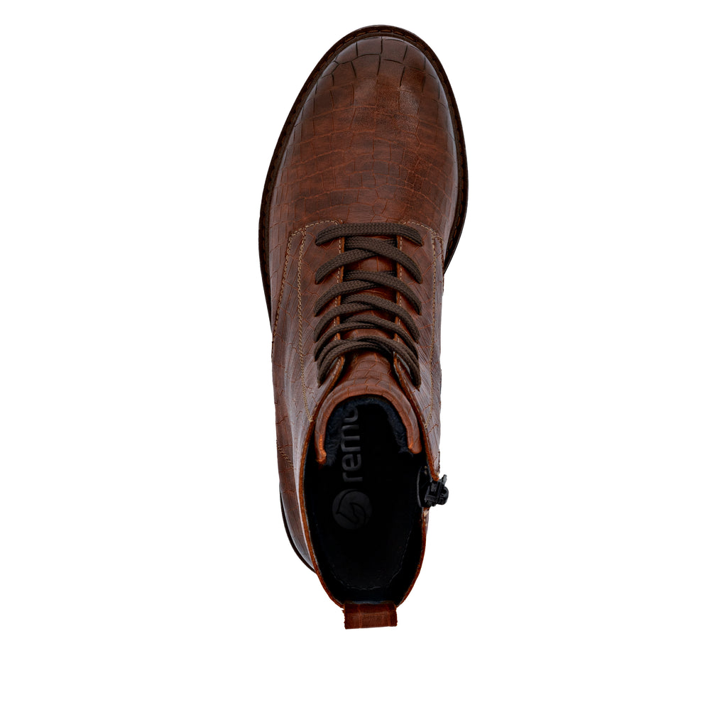Brown Zip Boots for Women | Remonte D2Q71-22