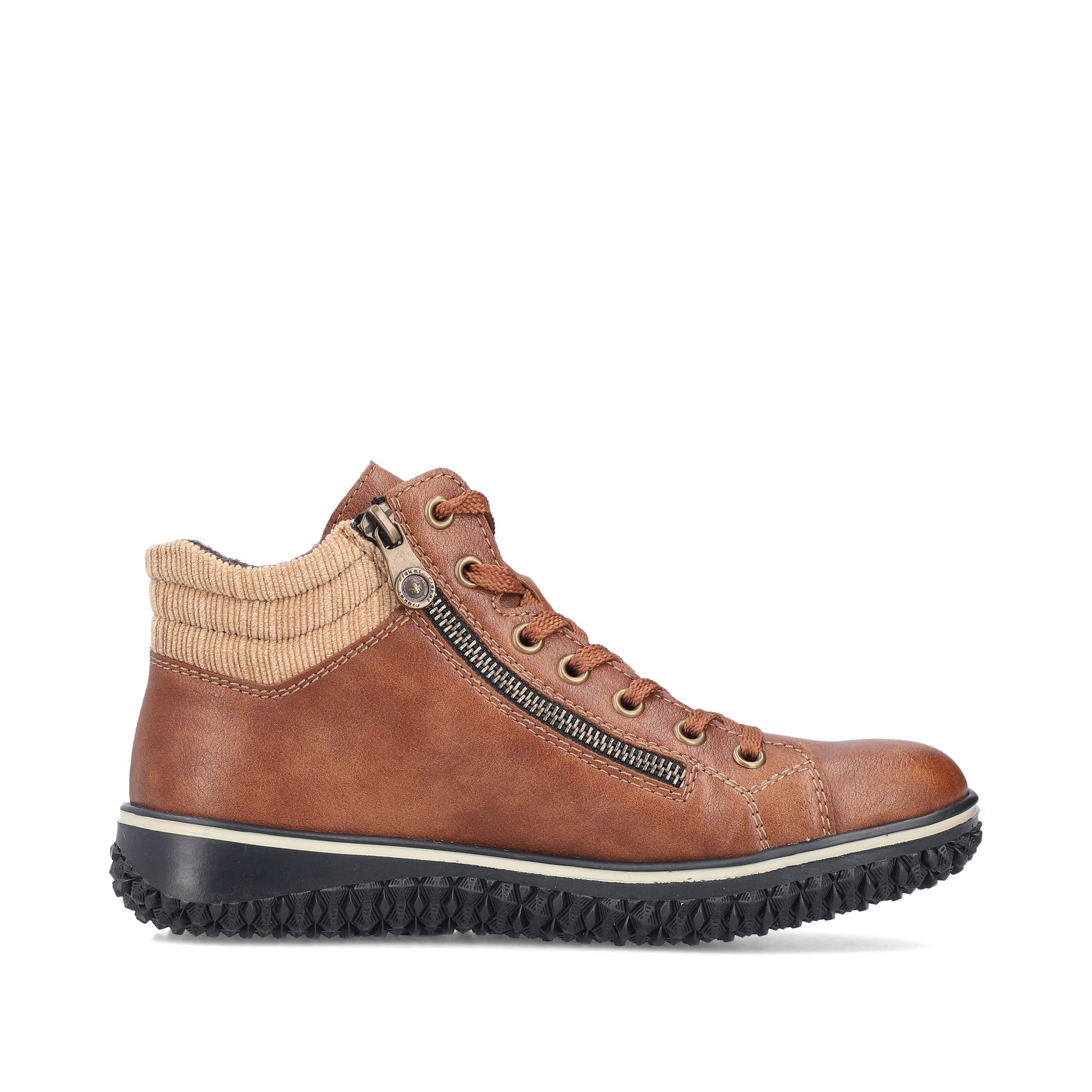 Brown Zip Boots for Women | Rieker Z4263-24