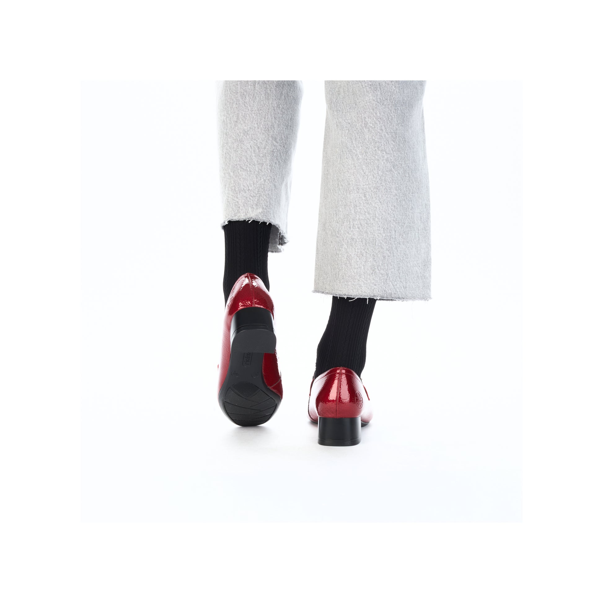 Red Slip-On Shoes for Women | Rieker 45052-33