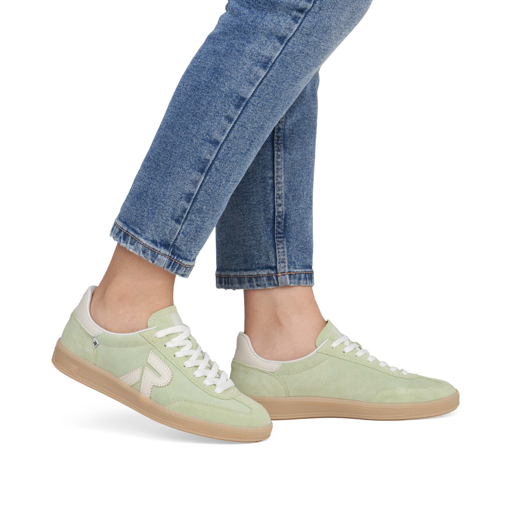 Green Elasticated Shoes for Women | Rieker W2200-52