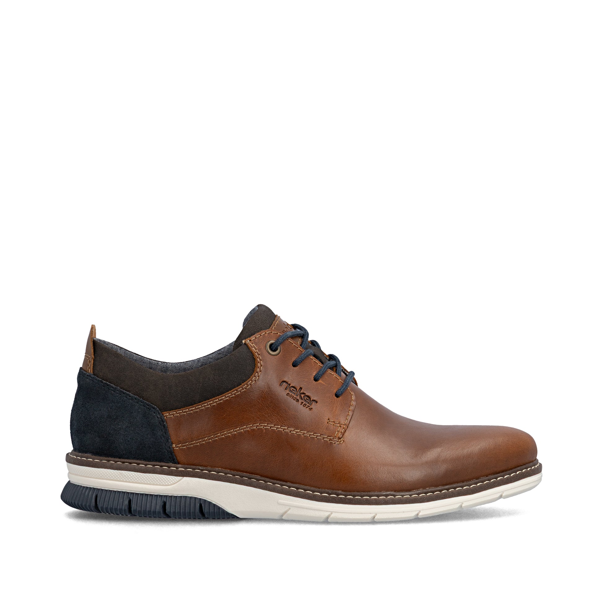 Brown Elasticated Shoes for Men | Rieker 14405-24
