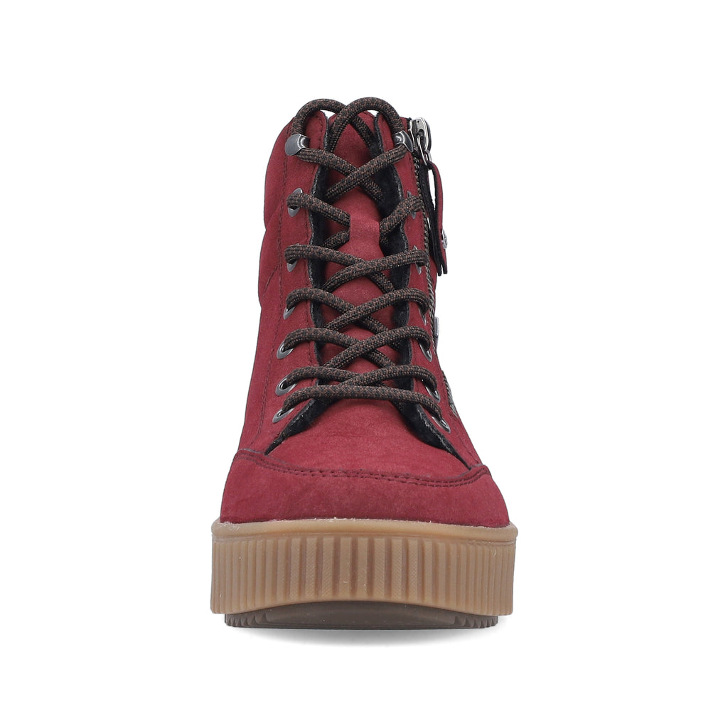 Red Zip Boots for Women | Rieker Y6104-35