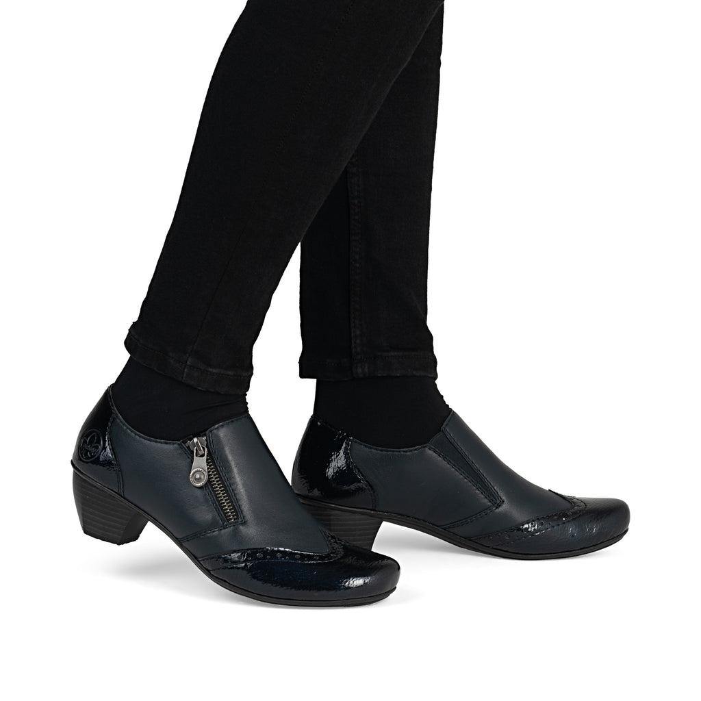 Blue Zip Shoes for Women | Rieker 41757-15