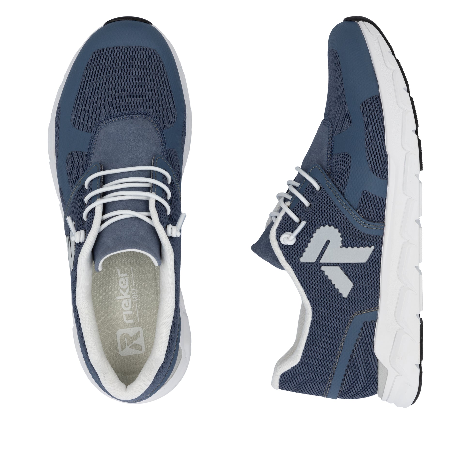 Blue Elasticated Shoes for Women | Rieker M9000-12
