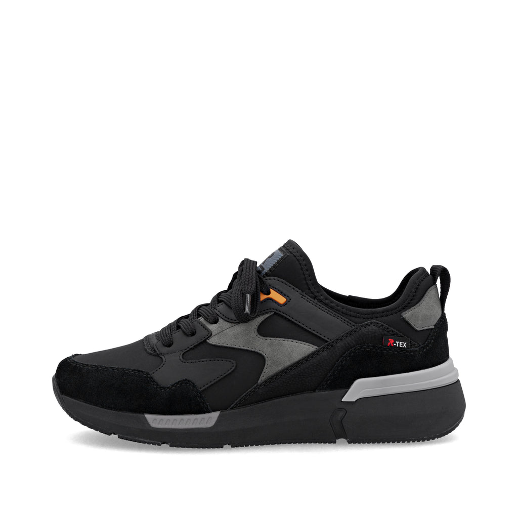Black Elasticated Shoes for Men | Rieker U1403-01