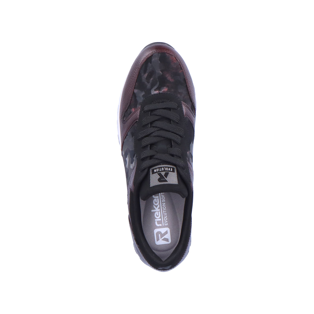 Red Lace-Up Shoes for Women | Rieker Sport 40804-35