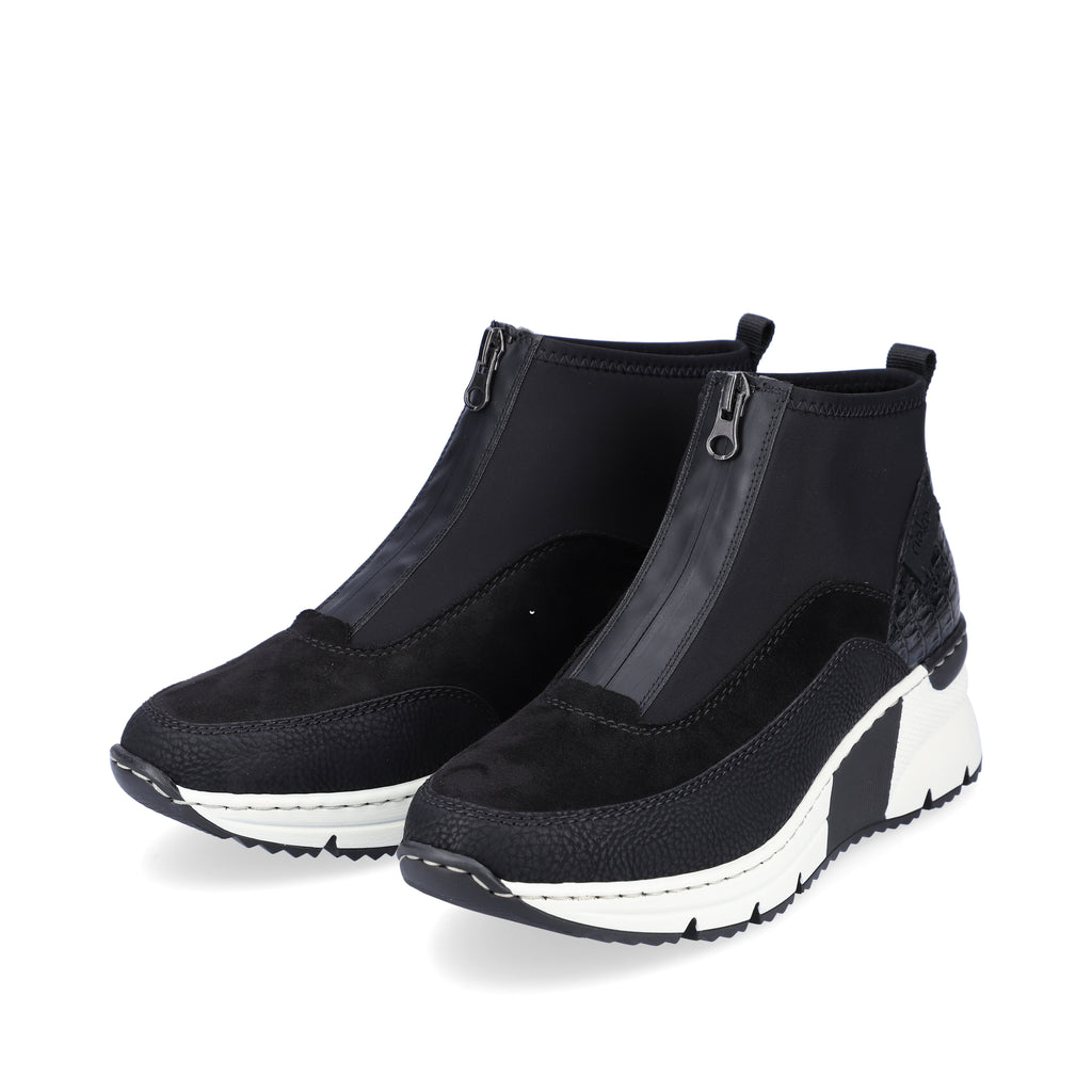 Black Zip Boots for Women | Rieker N6352-00
