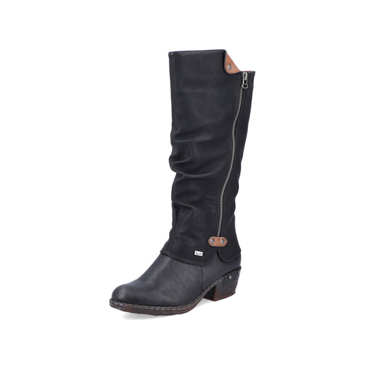 Rieker Woman's Boots - Black | 93655-00