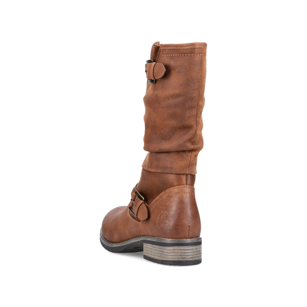 Brown Zip Boots for Women | Rieker 98860-22
