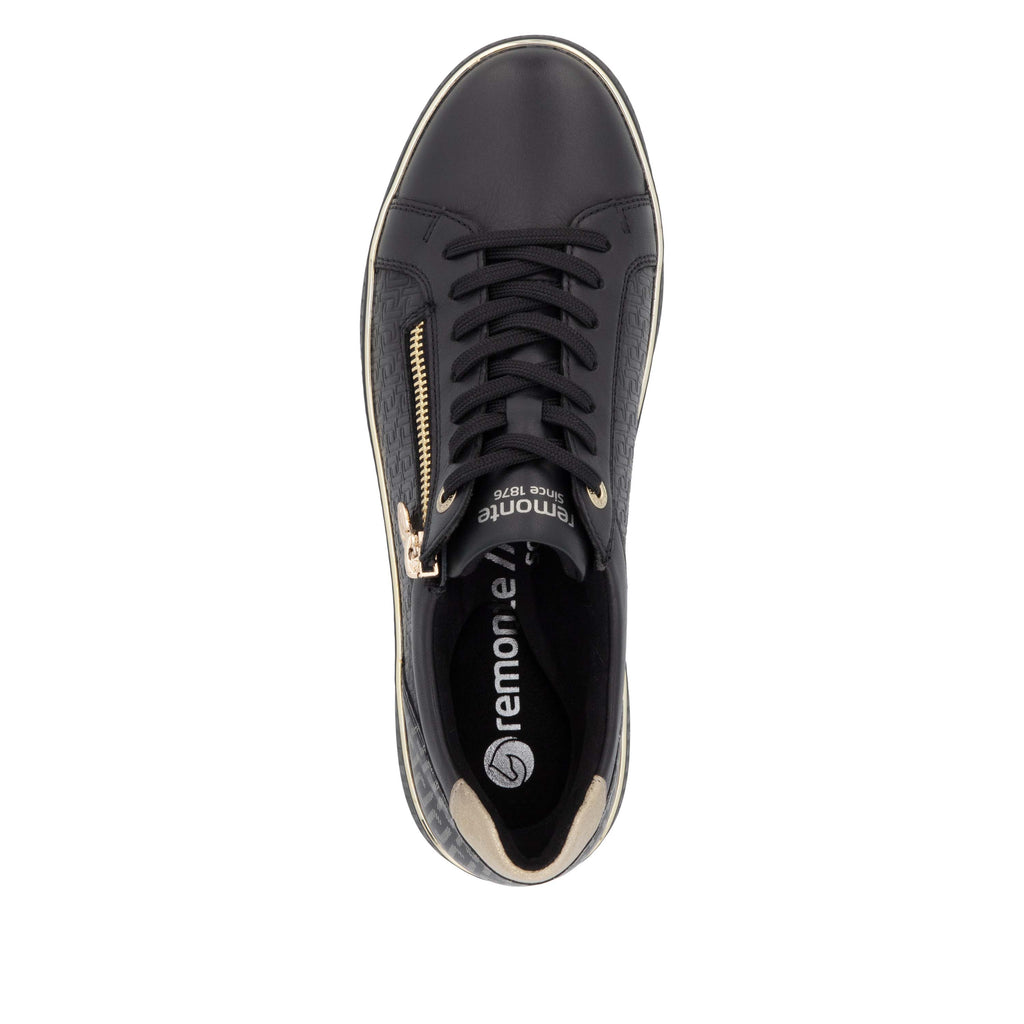 Black Zip Shoes for Women | Remonte D2E00-03