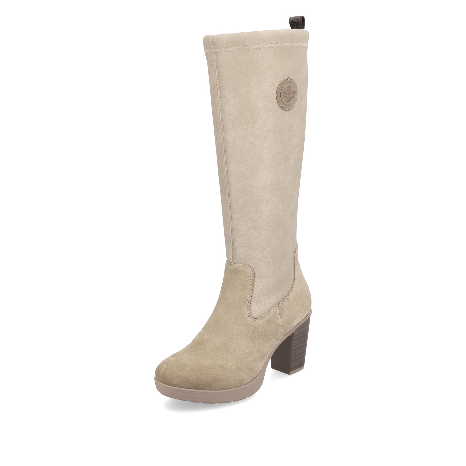Beige Zip Boots for Women | Rieker Y2255-64