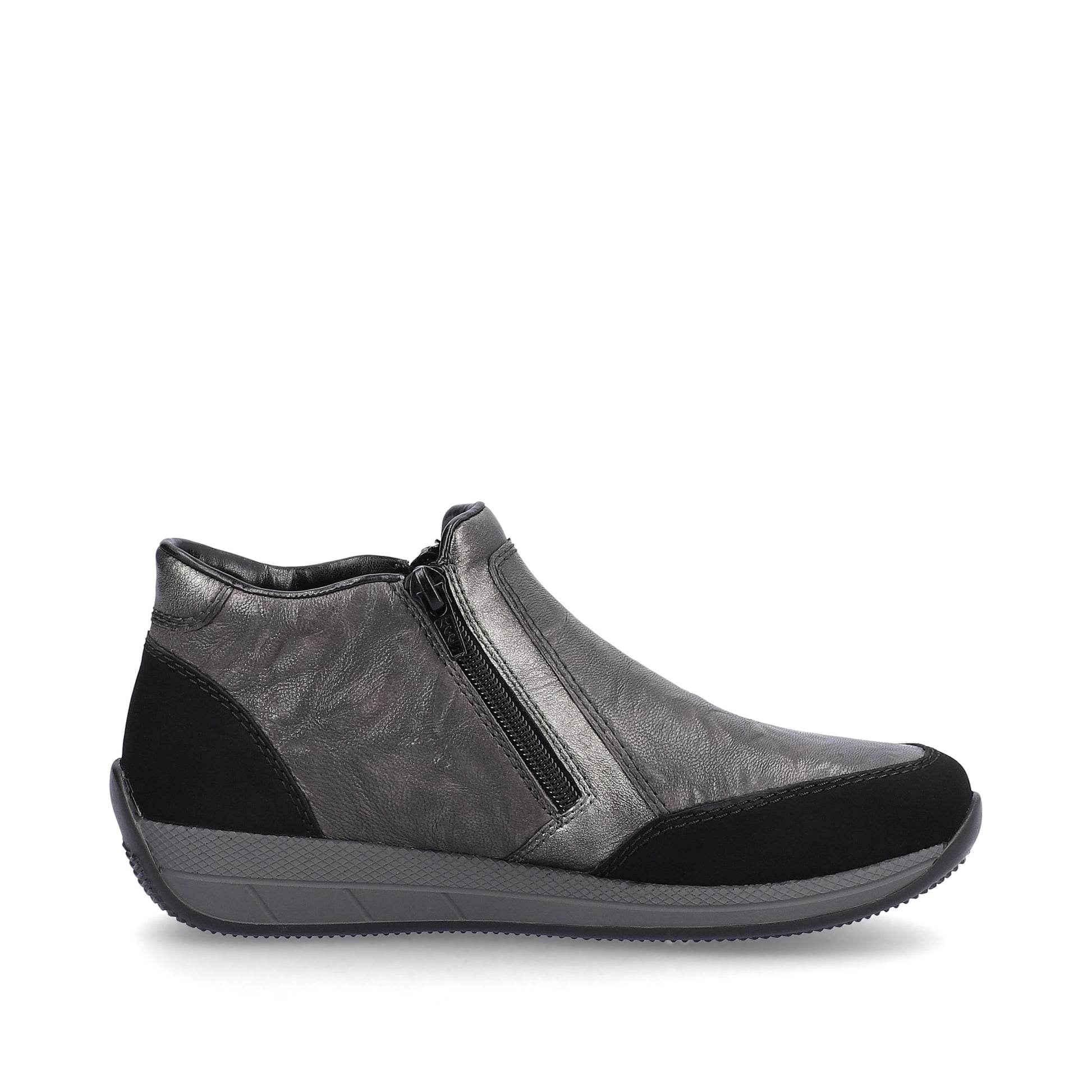Grey Zip Boots for Women | Rieker N1152-42