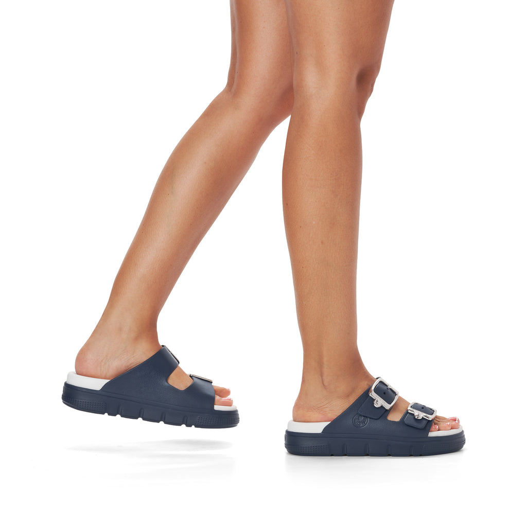 Blue Buckle Sandals for Women | Rieker P2180-14
