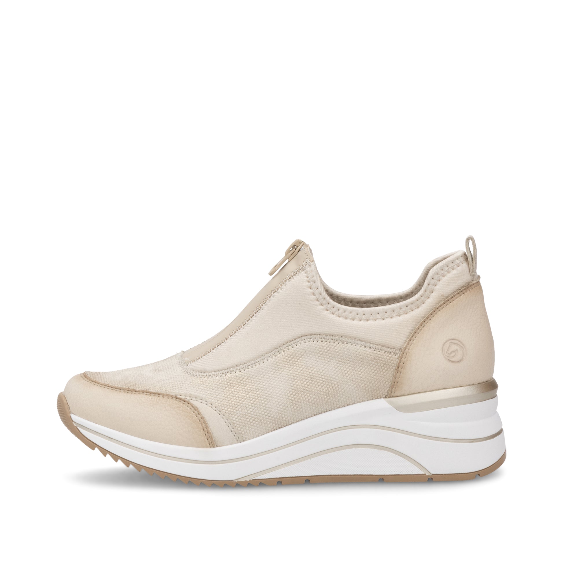 Beige Zip Shoes for Women | Remonte D0T08-61