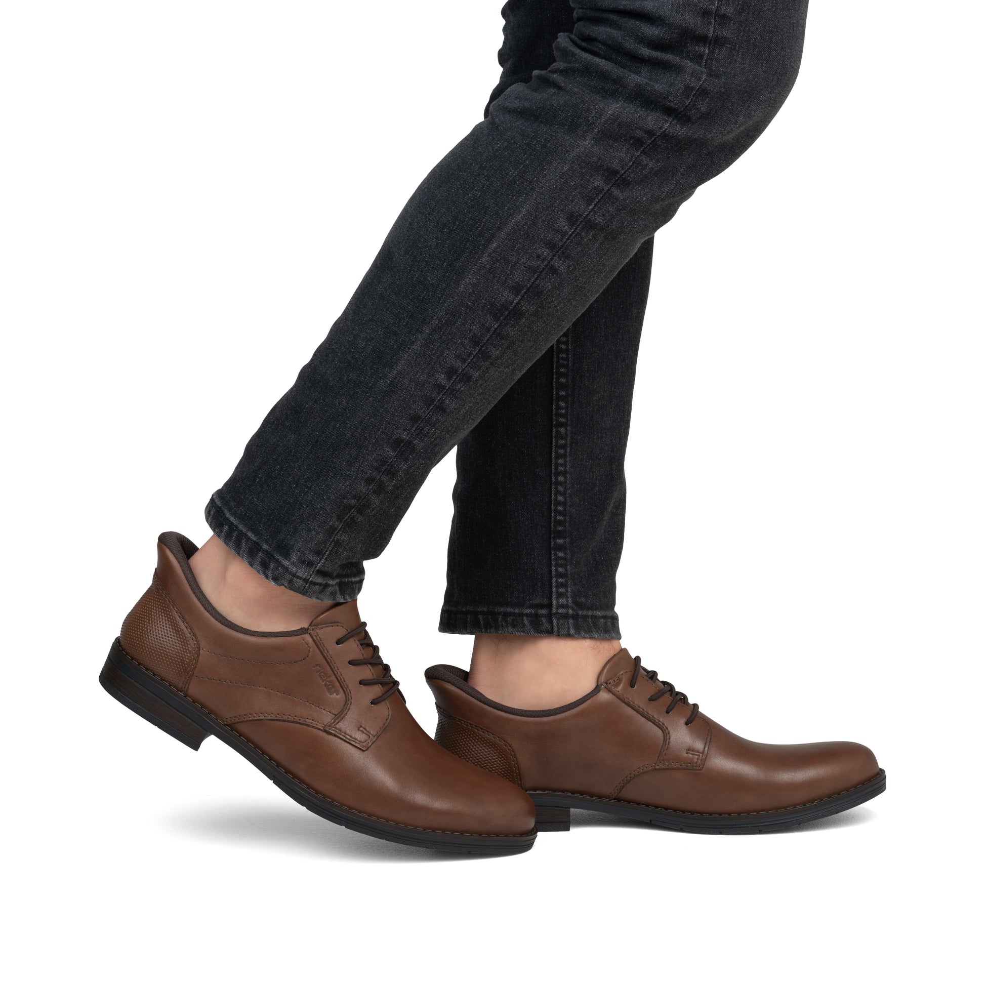 Brown Elasticated Shoes for Men | Rieker 10353-24