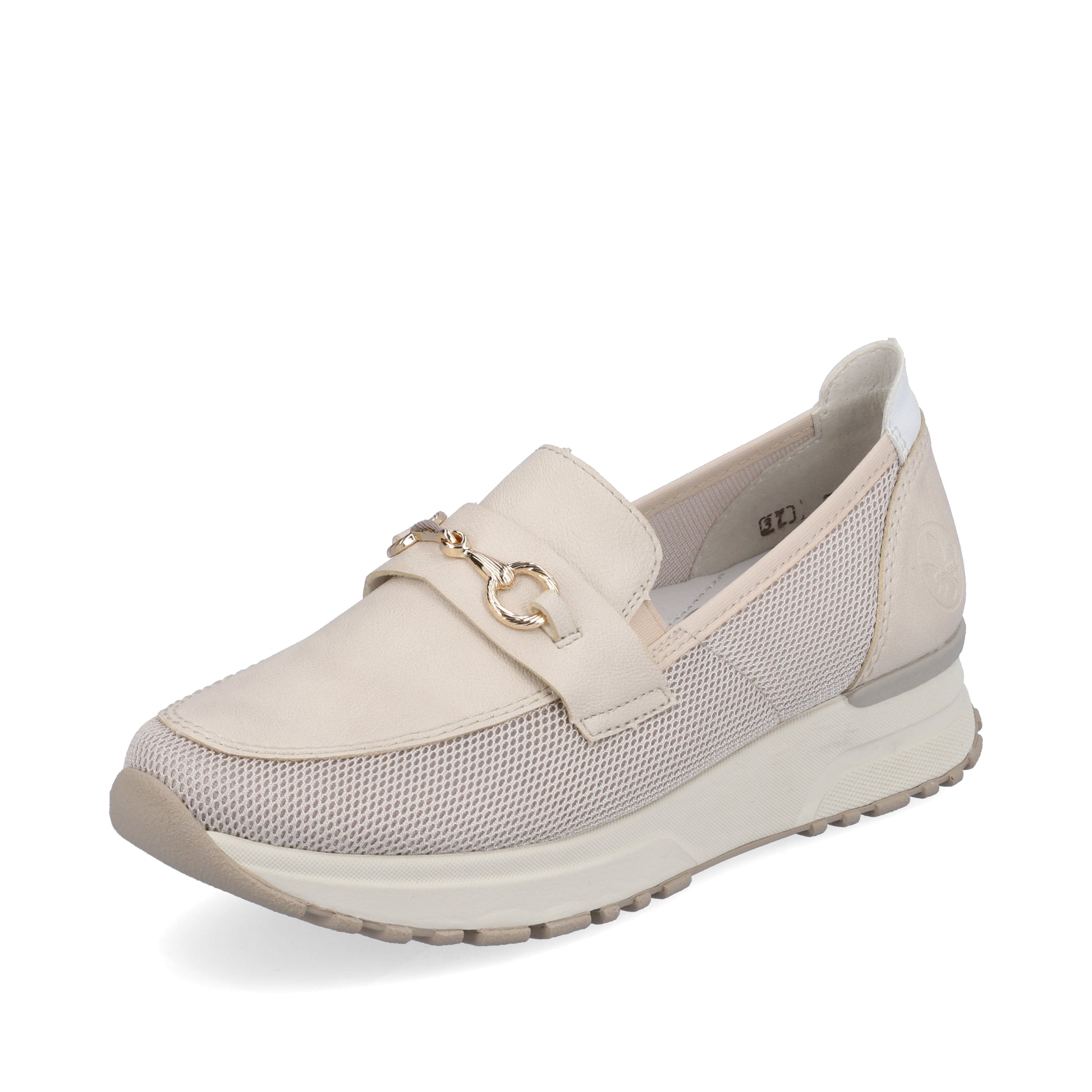 Beige Elasticated Shoes for Women | Rieker N7455-60