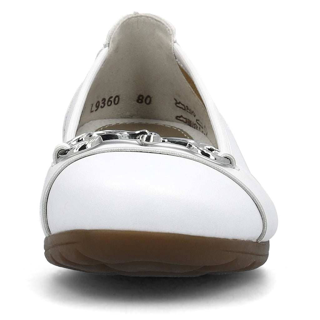 White Slip-On Shoes for Women | Rieker L9360-80
