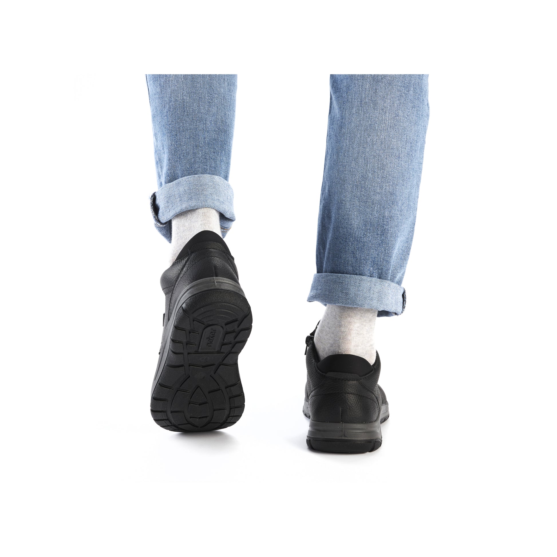 Black Zip Boots for Men | Rieker 03632-00