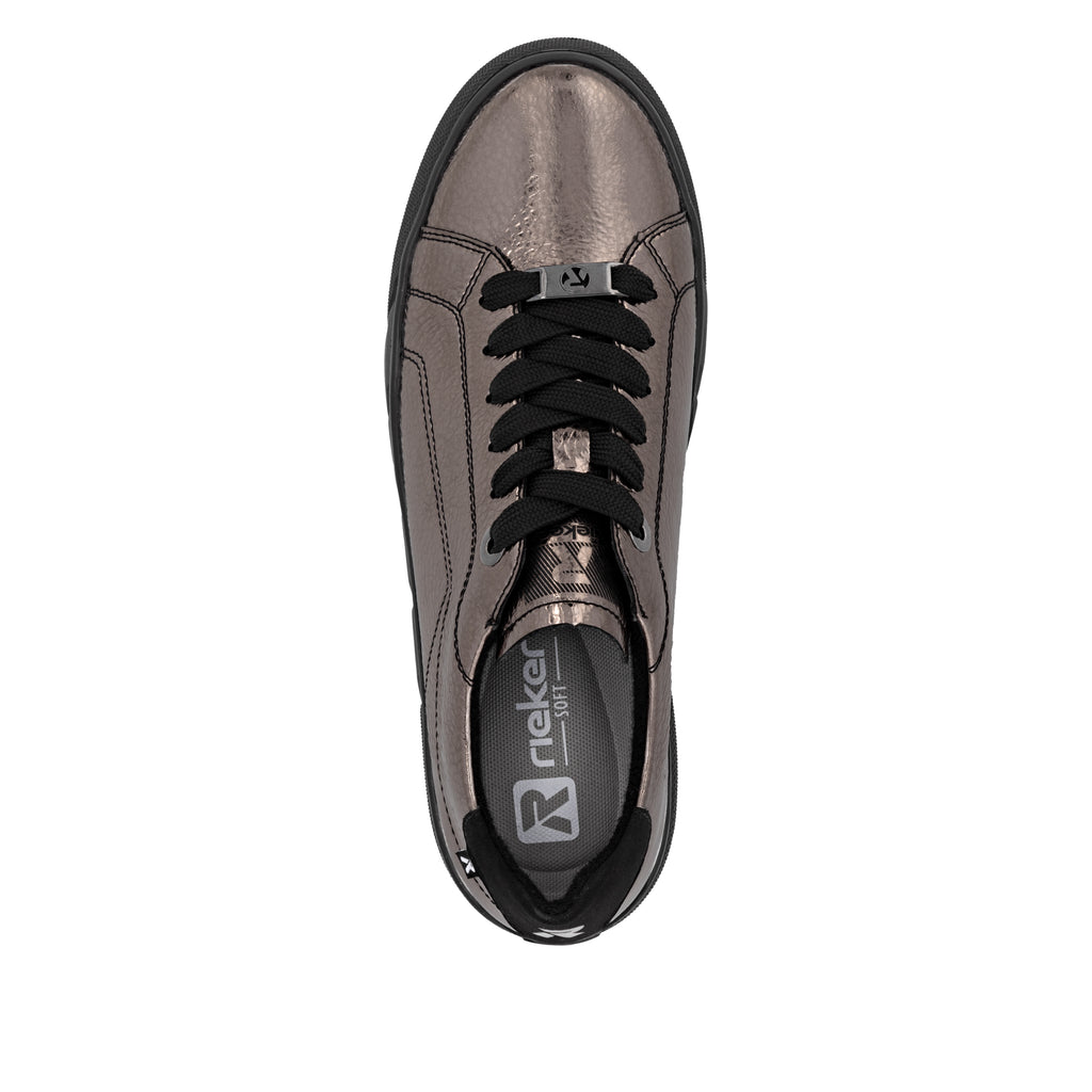 Metallic Elasticated Shoes for Women | Rieker W2601-91