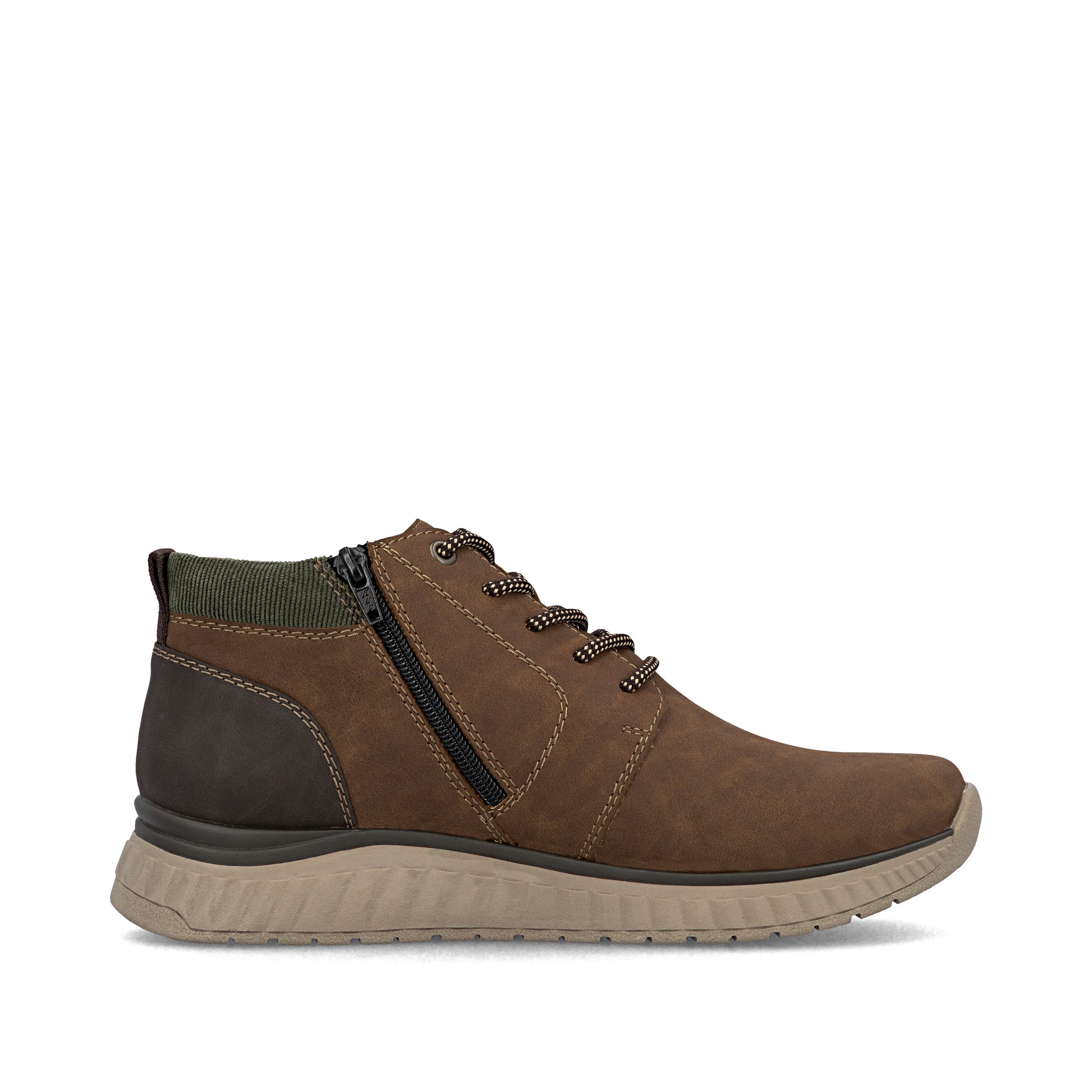 Brown Zip Boots for Men | Rieker B0603-24