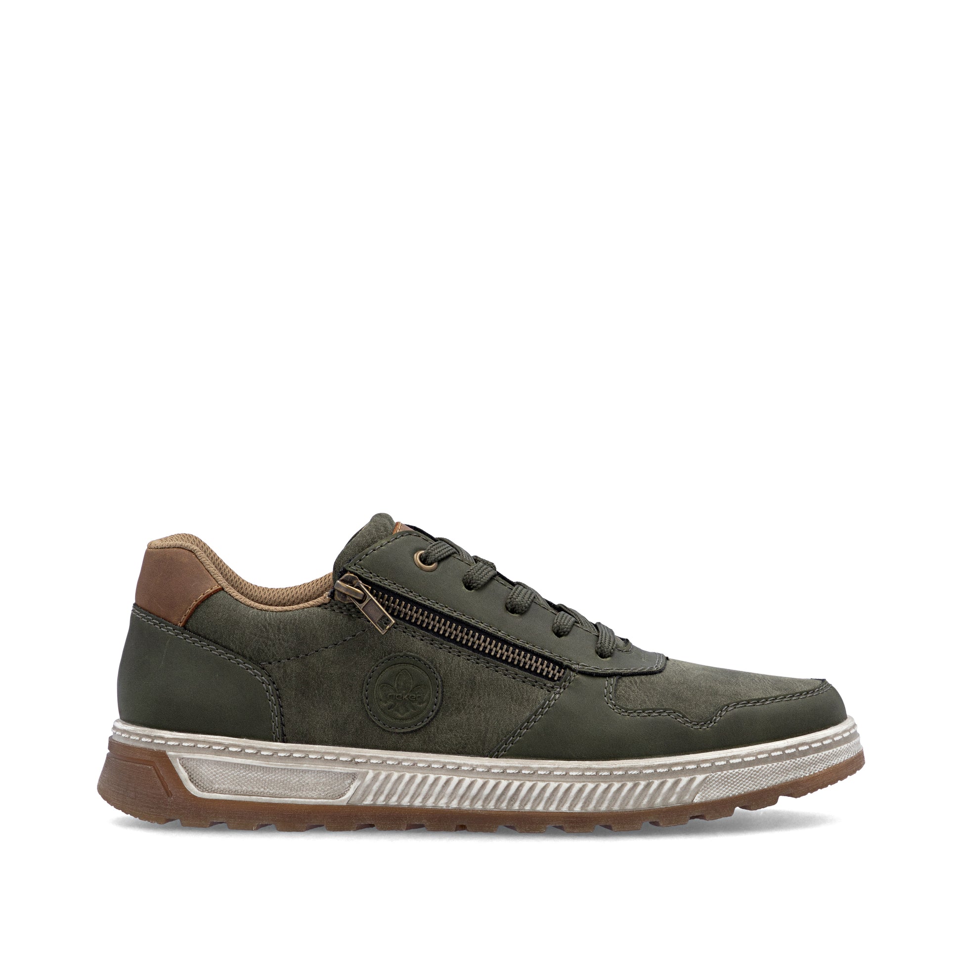 Green Zip Shoes for Men | Rieker 37029-52