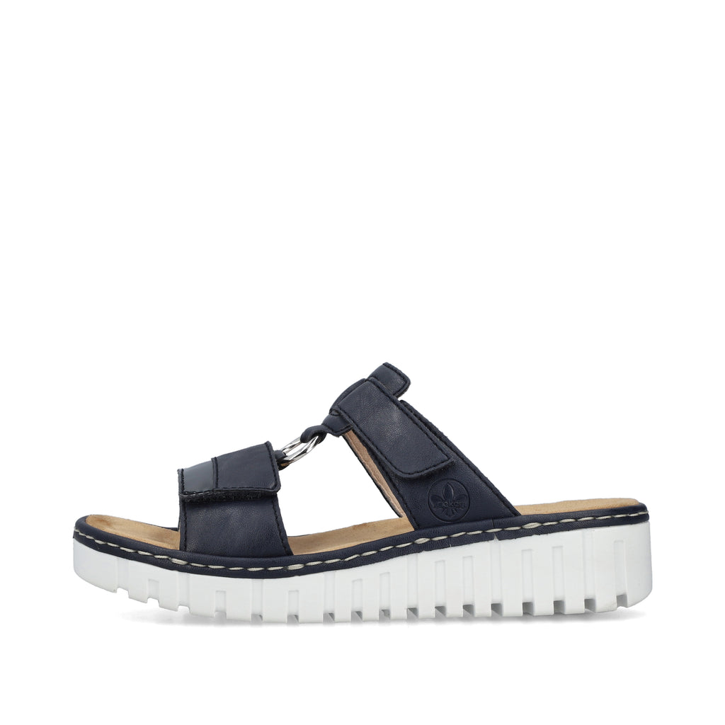 Blue Hook & Loop Sandals for Women | Rieker V1396-14