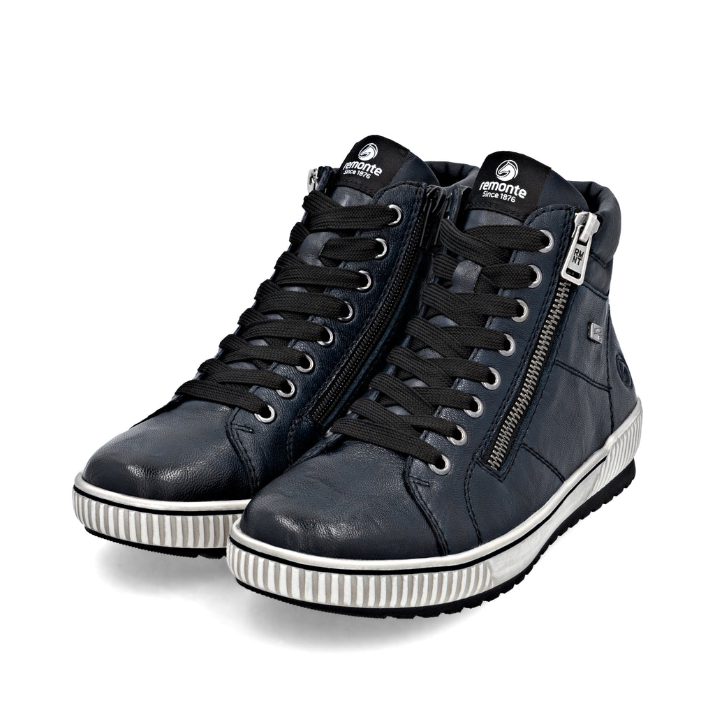Blue Zip Boots for Women | Remonte D0772-15