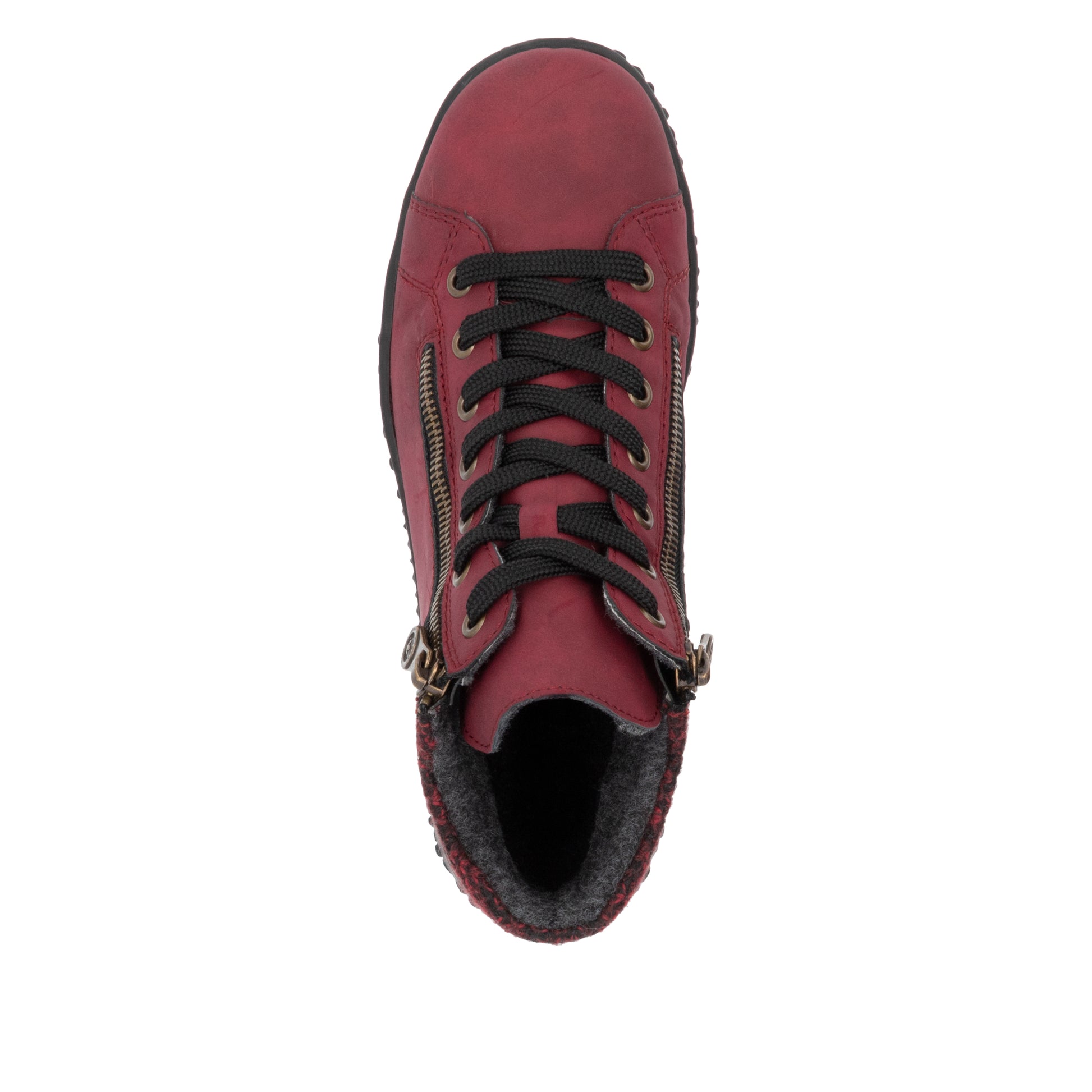 Red Zip Boots for Women | Rieker Z4263-35