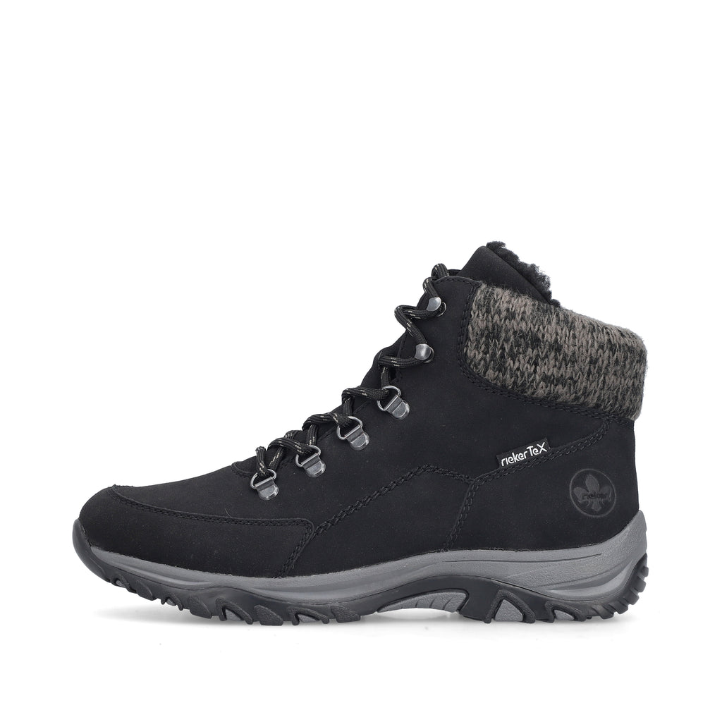 Black Elasticated Boots for Women | Rieker M9610-00