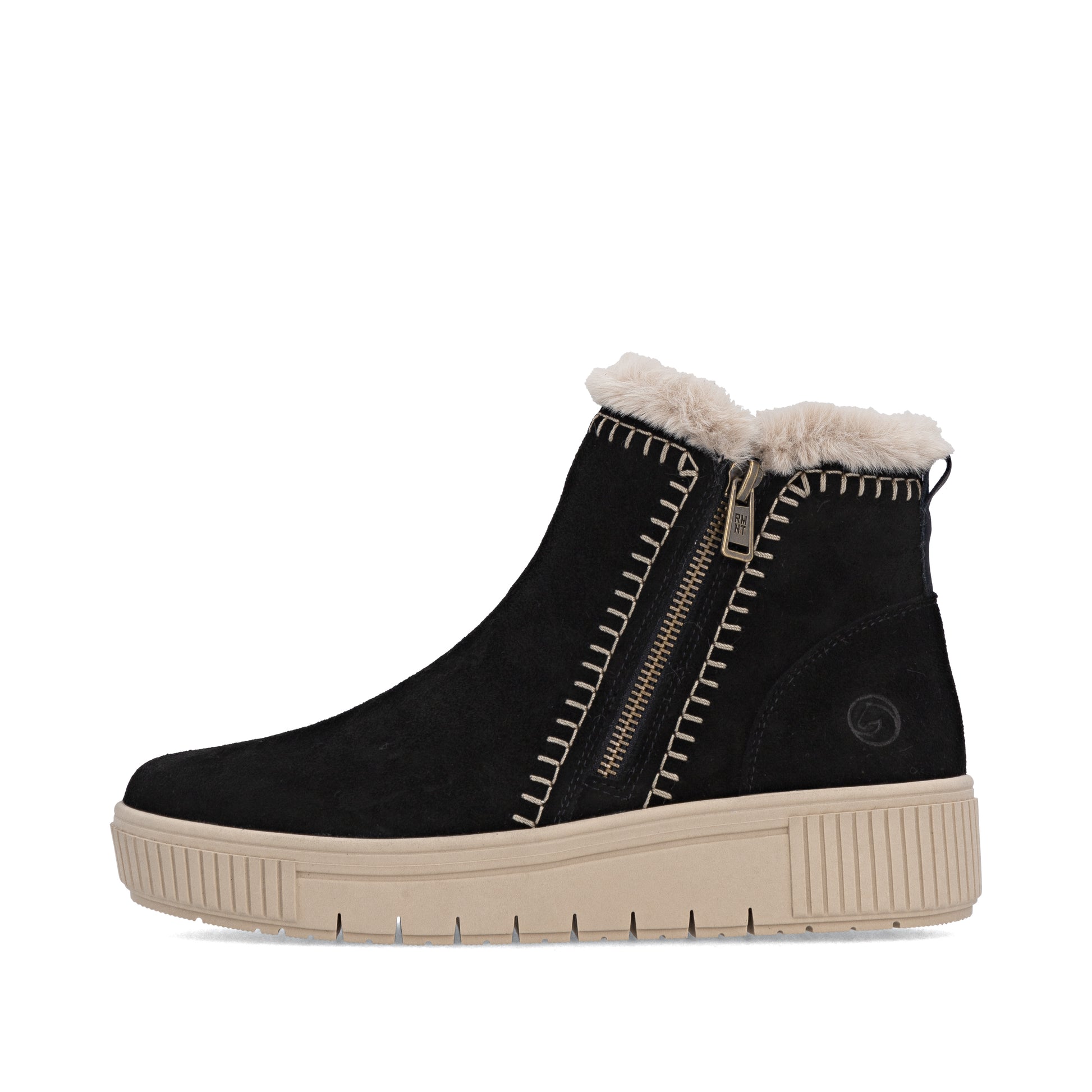 Black Zip Boots for Women | Remonte D3B70-03