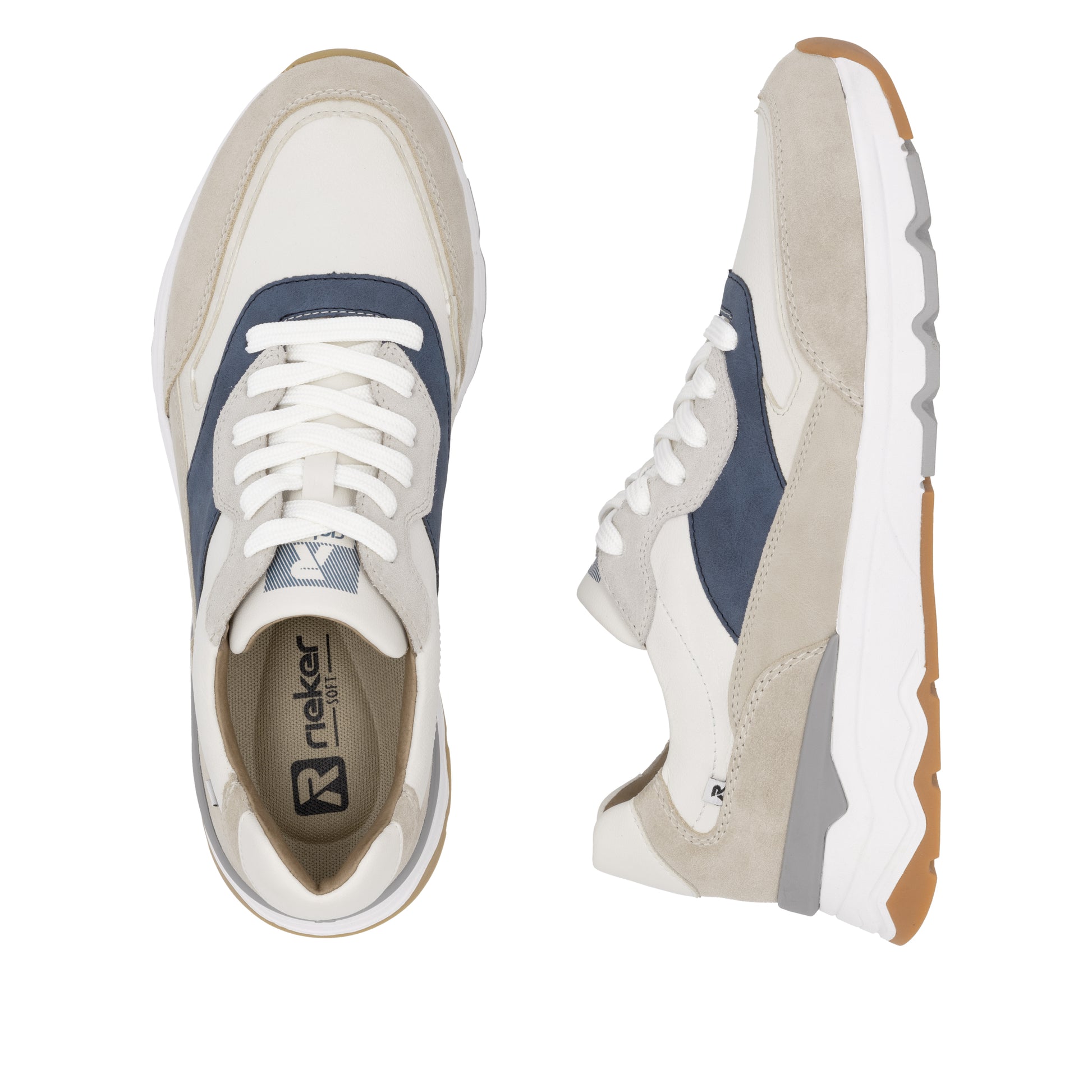 Beige Elasticated Shoes for Men | Rieker U0906-81