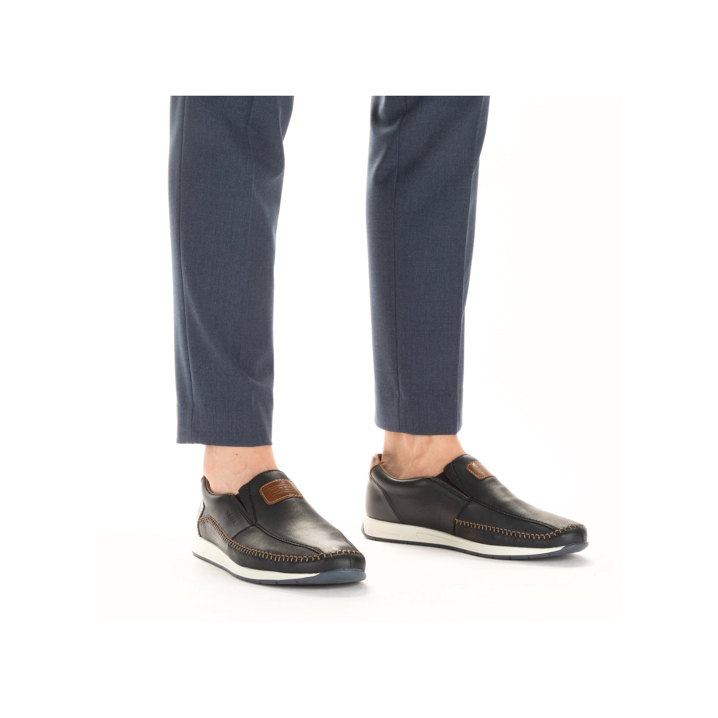 Rieker Men's Casual Slip-on Shoe - Blue | 11962-14