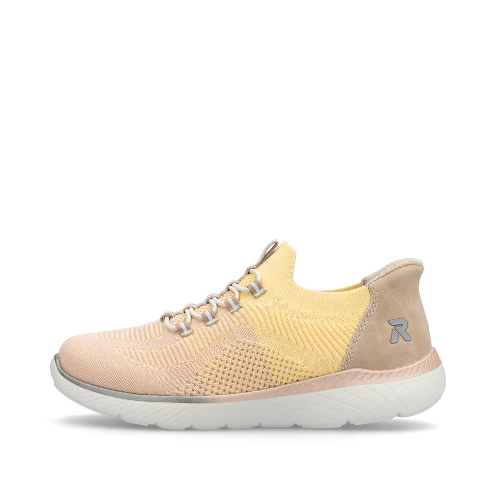 Yellow Elasticated Shoes for Women | Rieker M5066-68