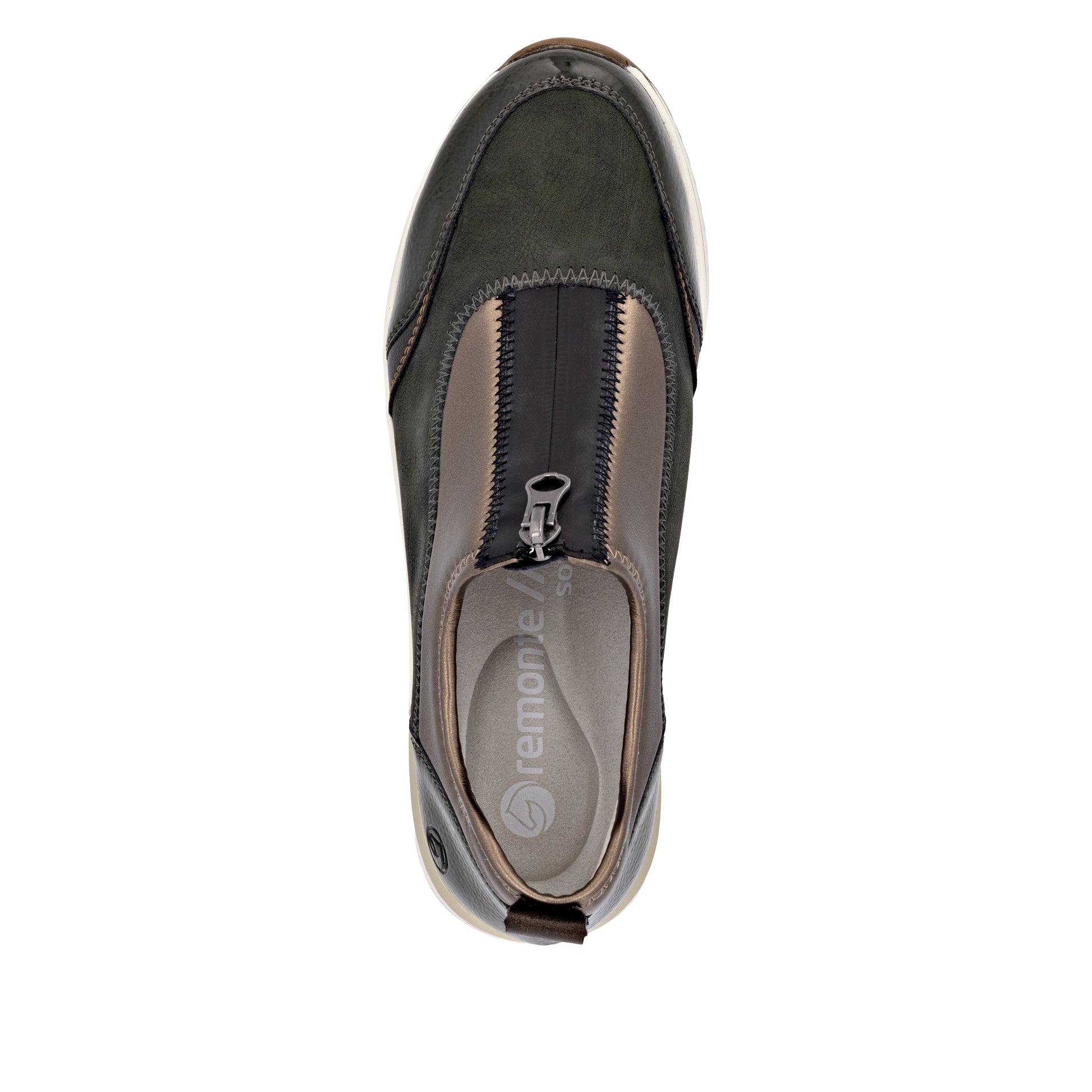 Green Zip Shoes for Women | Remonte D0T08-54