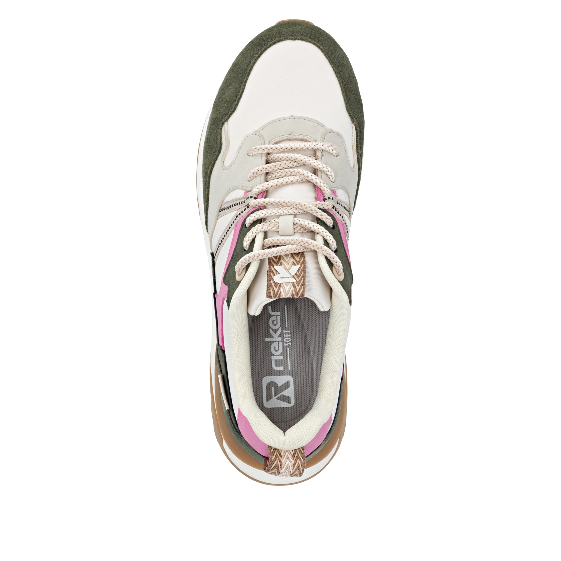 White Elasticated Shoes for Women | Rieker W2501-83