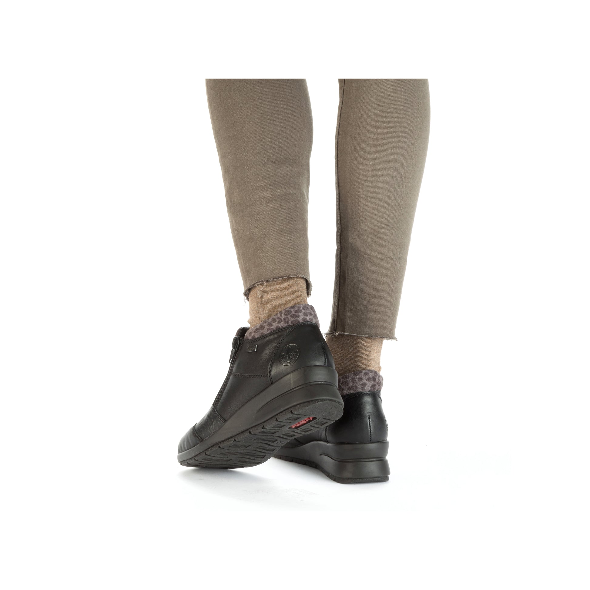 Black Zip Boots for Women | Rieker L4881-01
